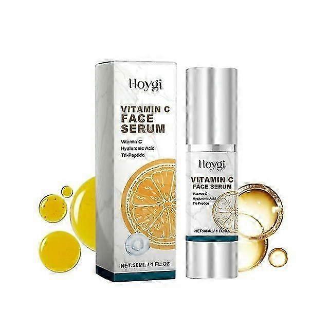 Sérum pour le visage à la vitamine C pressée (1fl oz) - Sérum éclaircissant anti-âge à la vitamine C - Sérum végétalien pour le visage - Sérum de résilience du visage à la vitamine C