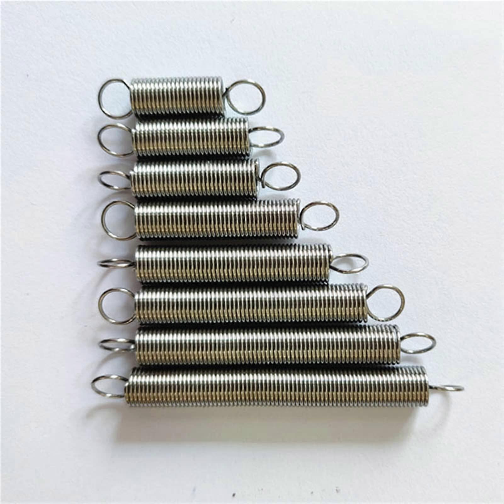 XuhuhuSpring 10PCS Stainless Steel Double Hook Pullback Extension Tension Spring Wire Dia 0.6mm Out Dia 8mm