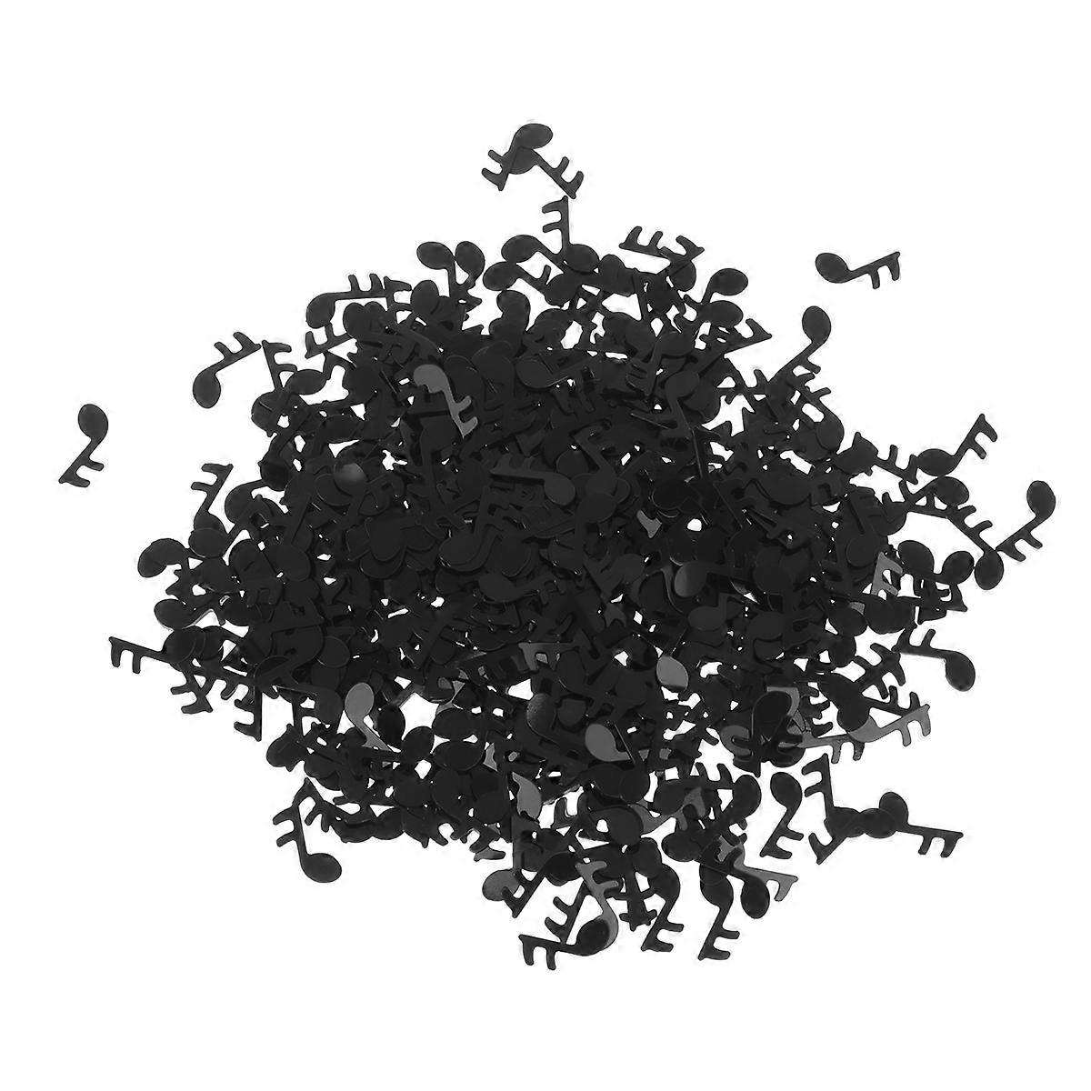 Create Romantic Atmosphere with Black Plastic Musical Note Confetti for Party Decoration 15g