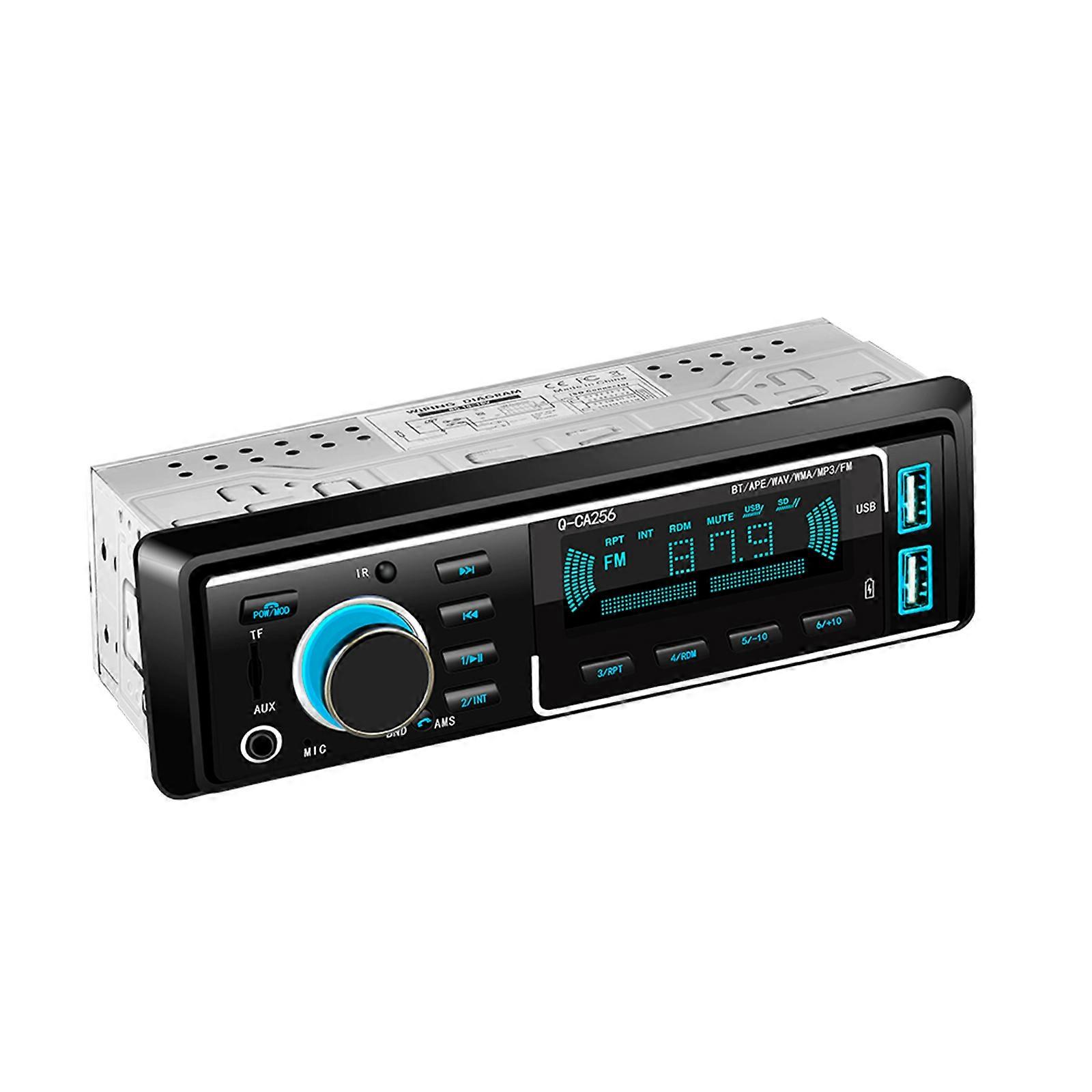 Car Hands-free Bluetooth-compaitable 5.0 FM Transmitter MP3 Player Handsfree Audio Receiver 2 USB Fast Charger