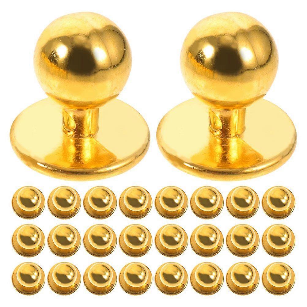 50pcs Plastic Stud Buttons Chef Coat Sewing Kit Uniform Replacement Buttons for Professional Chef Suits Jackets DIY Tailoring Repairs