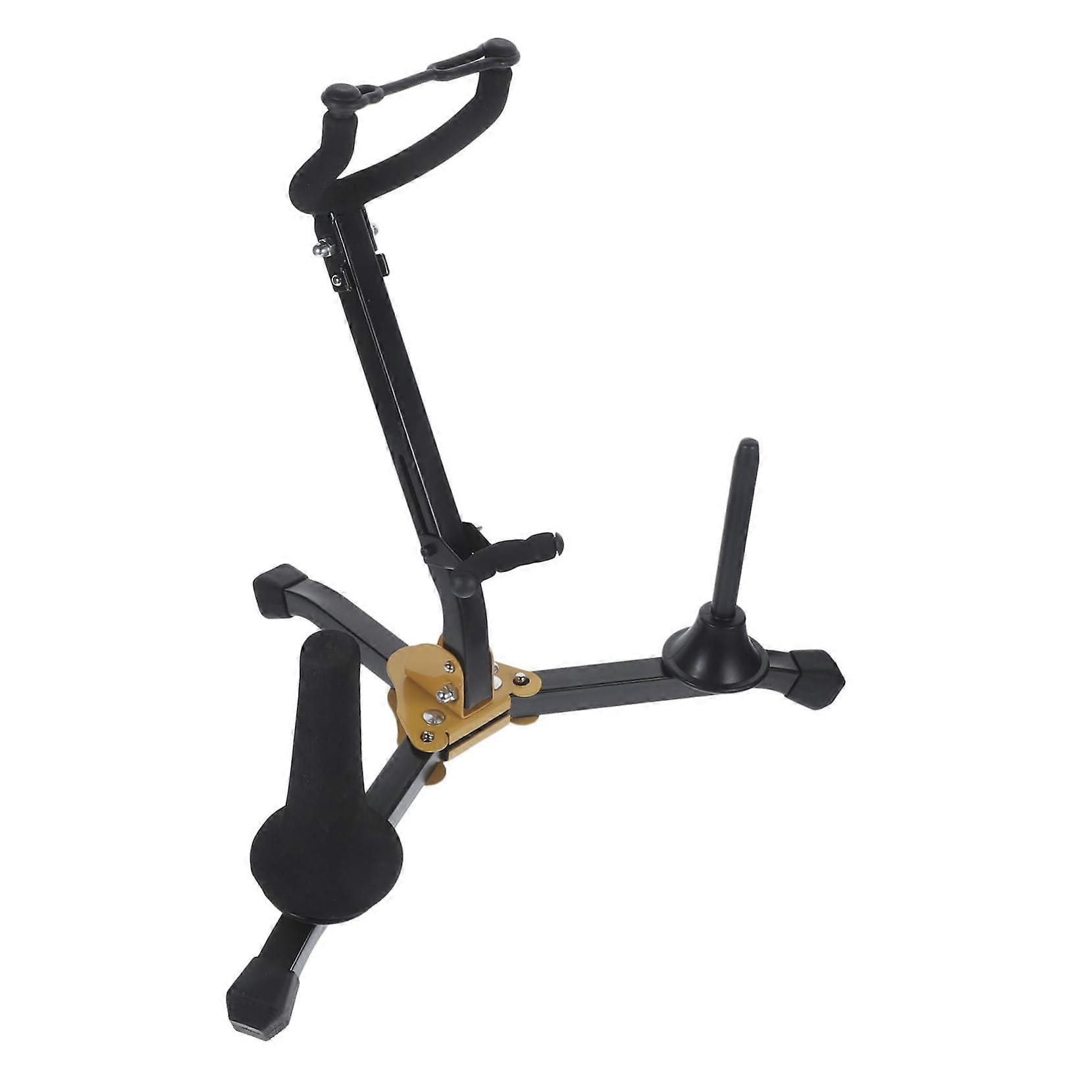 Saxophone Holder Stand for Saxophone, Clarinet, and Flute - Sturdy Folding Music Instrument Stand Safe and Stable