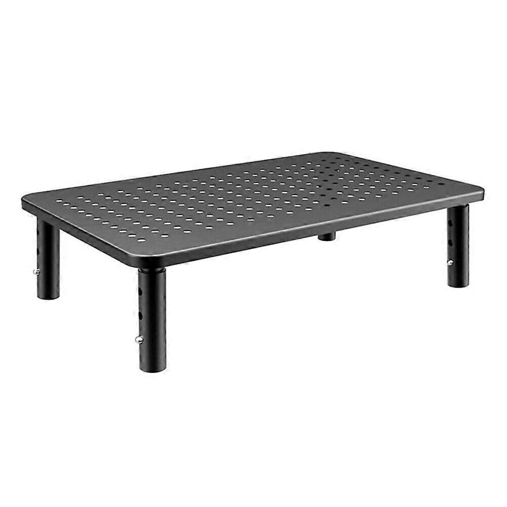 Good desktop helper！LCD Monitor Stand Riser with 14.57inch Length Multiple Screen Stand with Shelves for Computer Laptop Multicolor