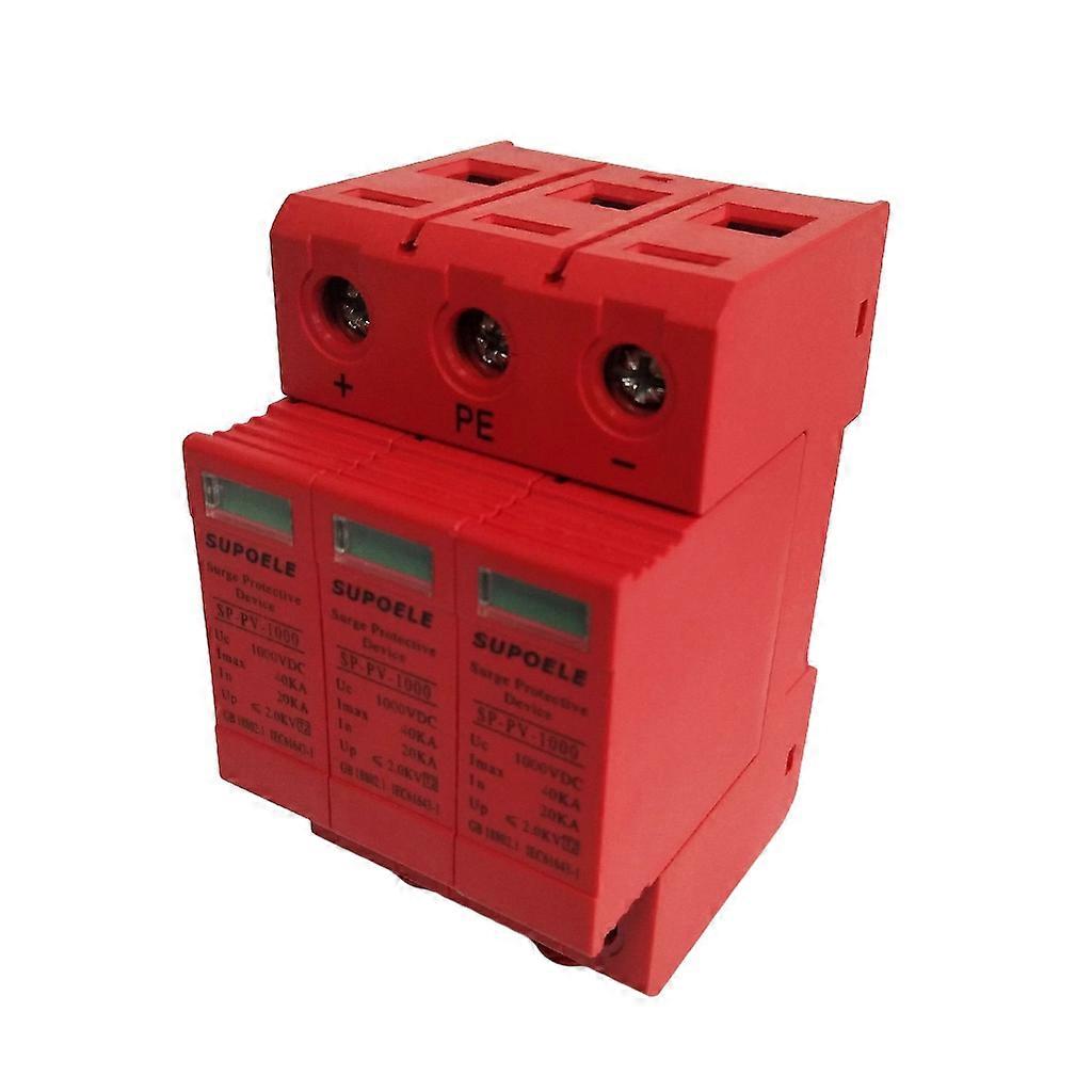 SPD 2P/3P 20KA~40KA 1000V for DC Surge Power for Protection Photovoltaic Lightning-Protector Simple Operation Surge Prot