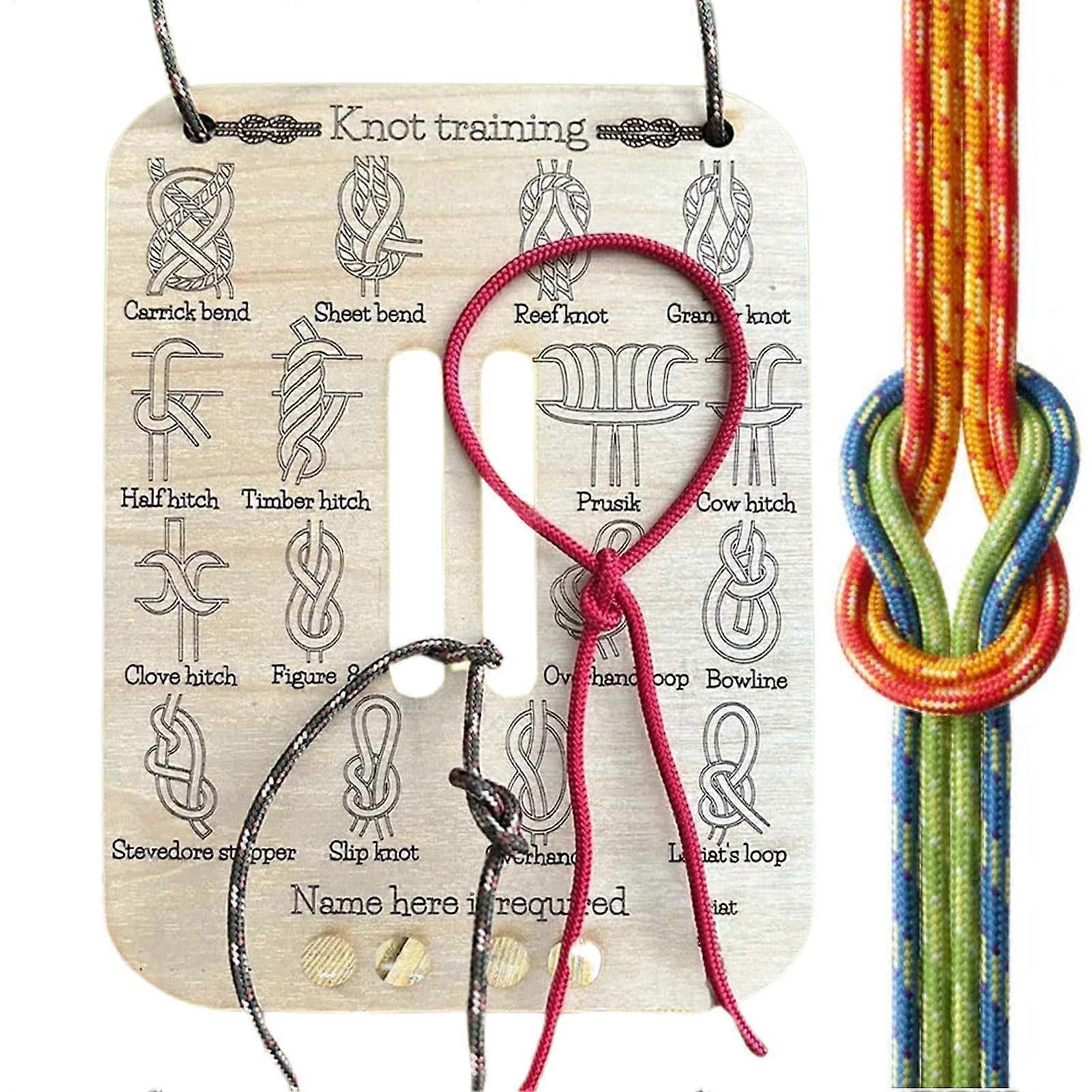 Tie Accessories Camping Knot Grinding Board Tool Compact Portable Design for Outdoor Use and Easy Storage