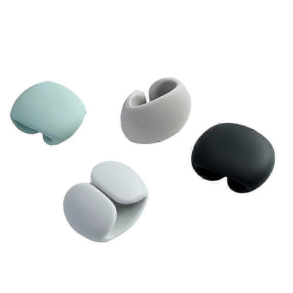 4pcs Creative Headset Wire Winder Cable Holder Headphone Winders Silicone Cable Organizer Storage Bu