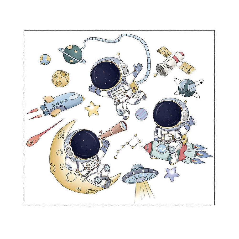 1 Set Creative Wall Sticker Astronaut Art Sticker Decor Wall Decal