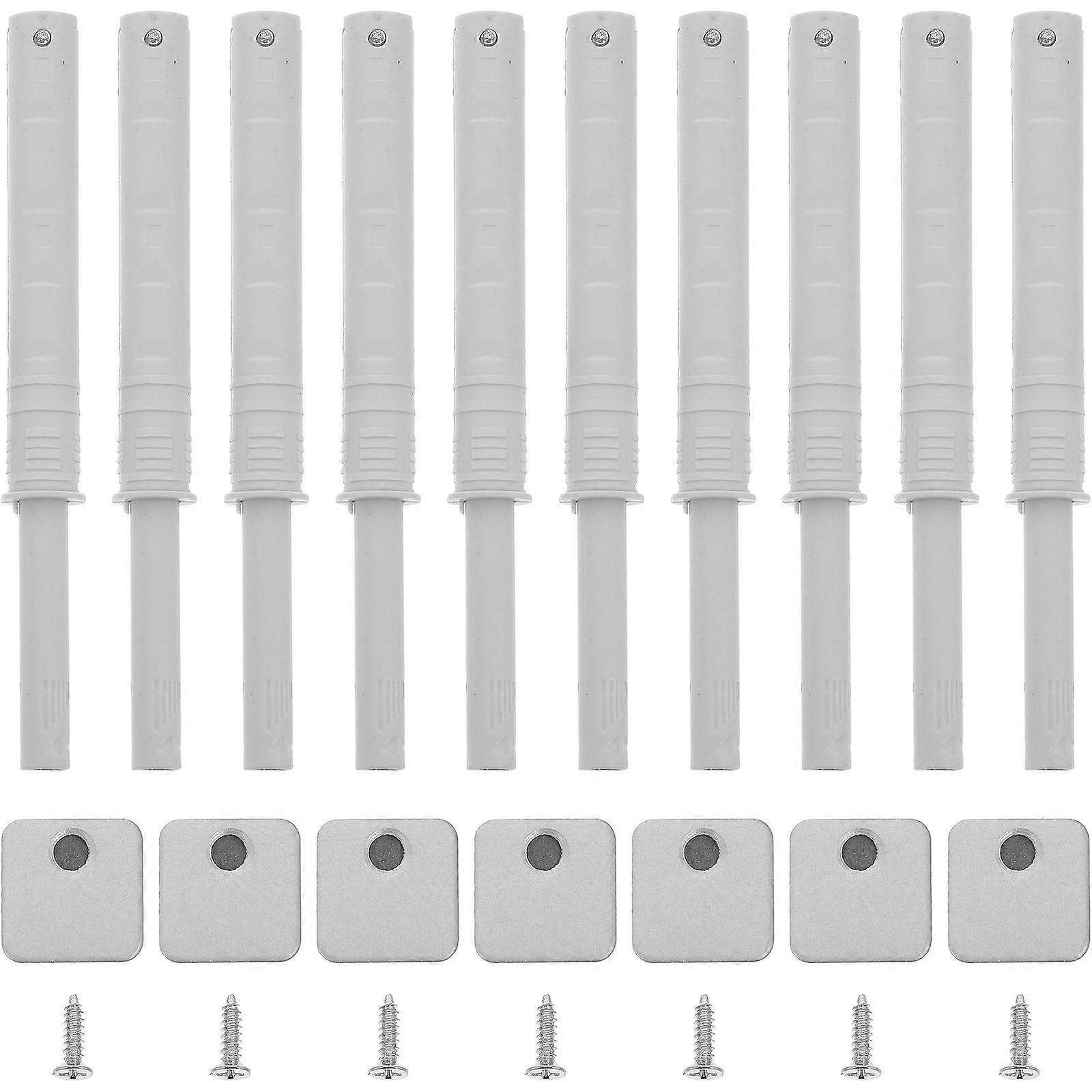 Durable Plastic Push Button Latch for Cabinets with Multi-Purpose Usage