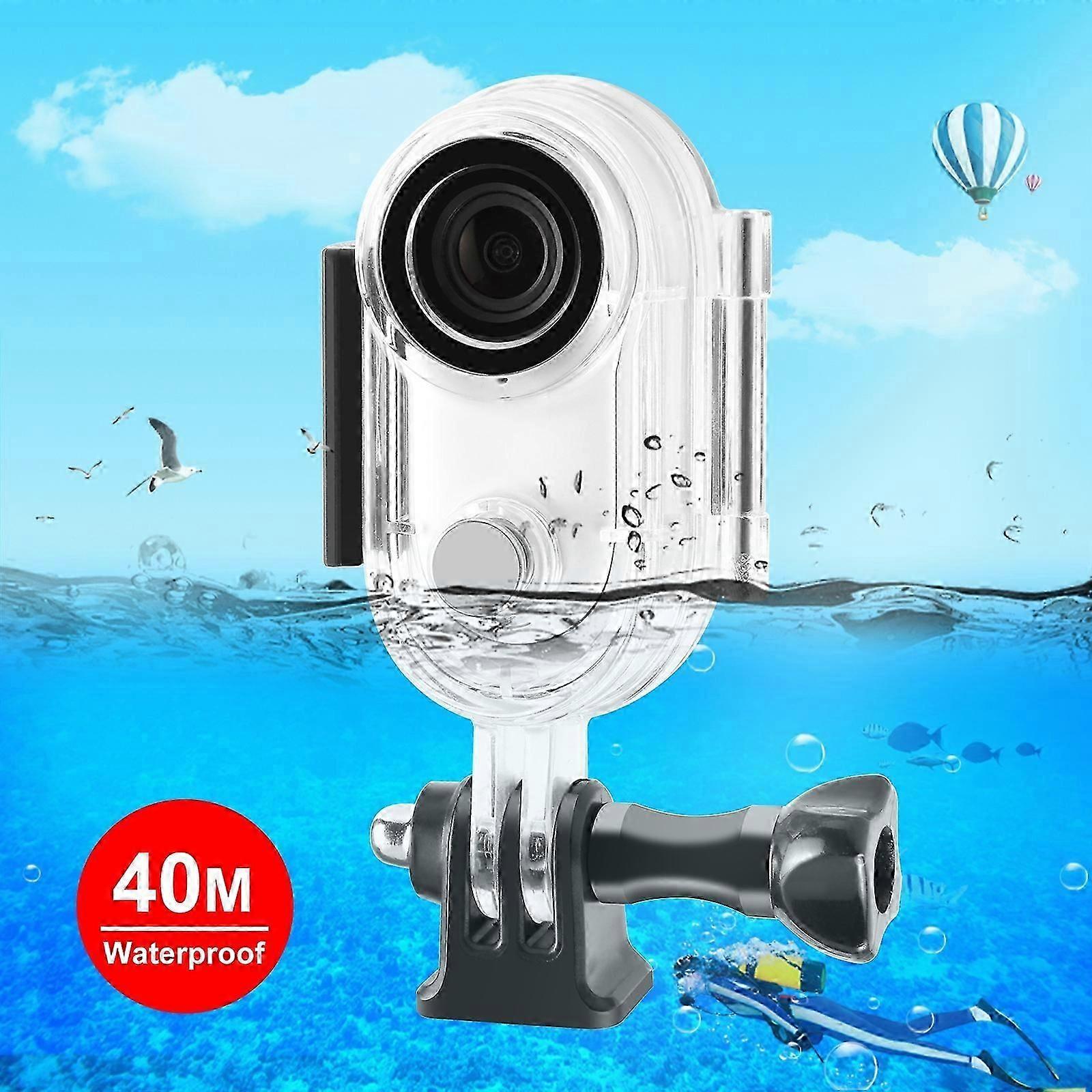 For Insta360 GO 3 / GO 3S PULUZ 40m Underwater Waterproof Housing Case with Base Adapter & Screw (Transparent)