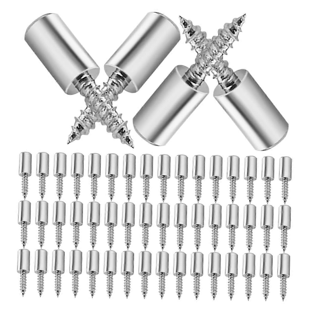 Self-Tapping Screws For Shelf Brackets, Shelf Bracket Mounting, Manganese Steel, Durable Mounting, Silver Finish