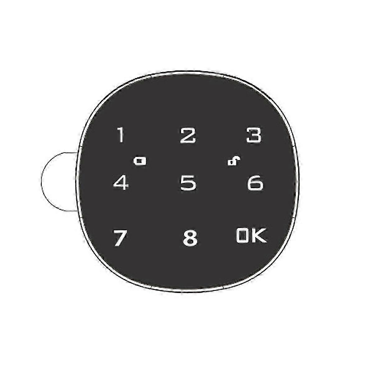 Electronic Smart Mailbox Lock with Touch Screen for Steel Desktop Cabinet Door, Password Keypad Lock 30MM, Ideal for Various Brands