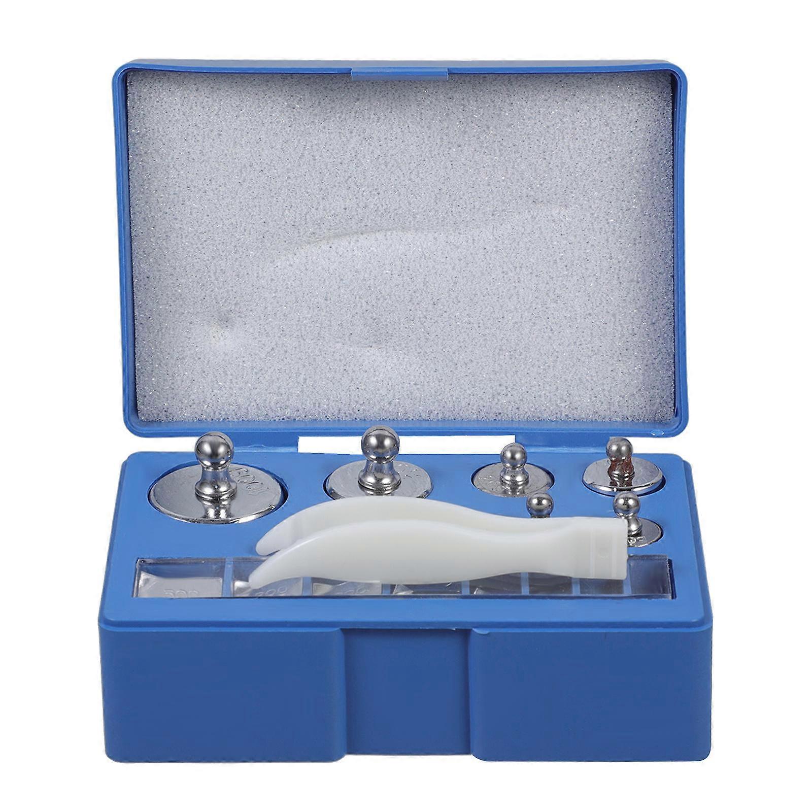 Calibration Weight Set Precision Calibration Laboratory Use Chrome Plated Steel High Accuracy 1Set