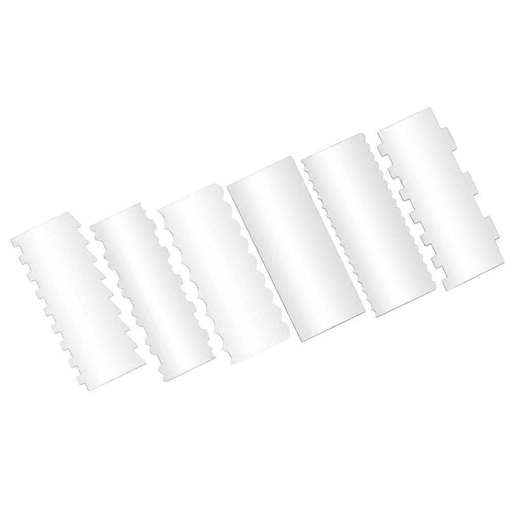 Baking Tool Cake Transparent Acrylic Cream Smoothing Pastry Handling 24X10CM 6Pcs