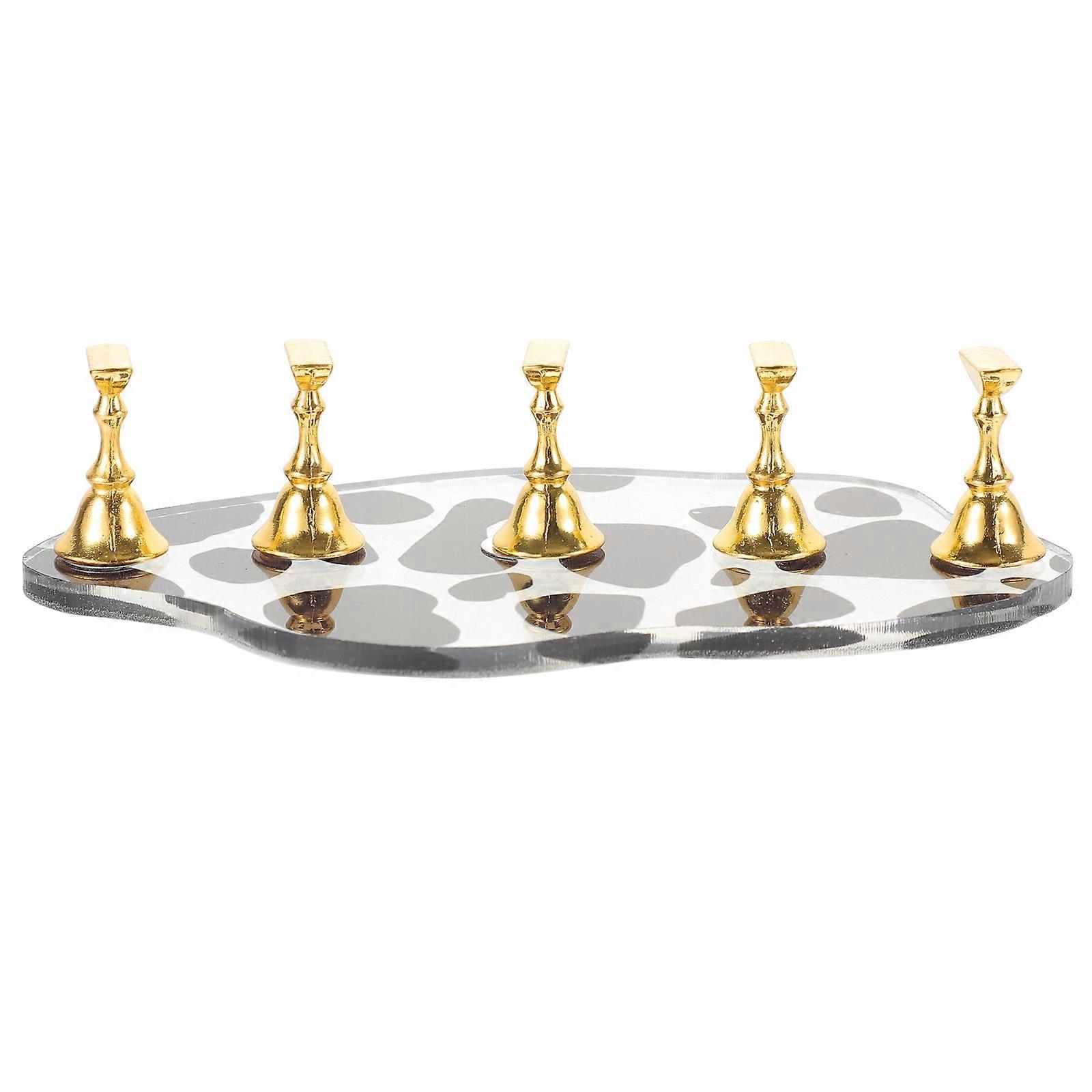Acrylic Nail Art Practice Stand with Stable Base Fake Nail Tips Display Holder for Salon & Home Use, Easy Installation