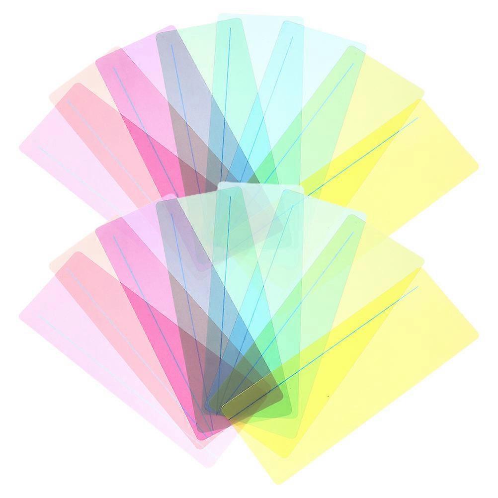 Guided Reading Strips Colorful Bookmarks Readers Studying Clear Overlays 19.00x7.00x0.10cm Highlighting Text 16Set