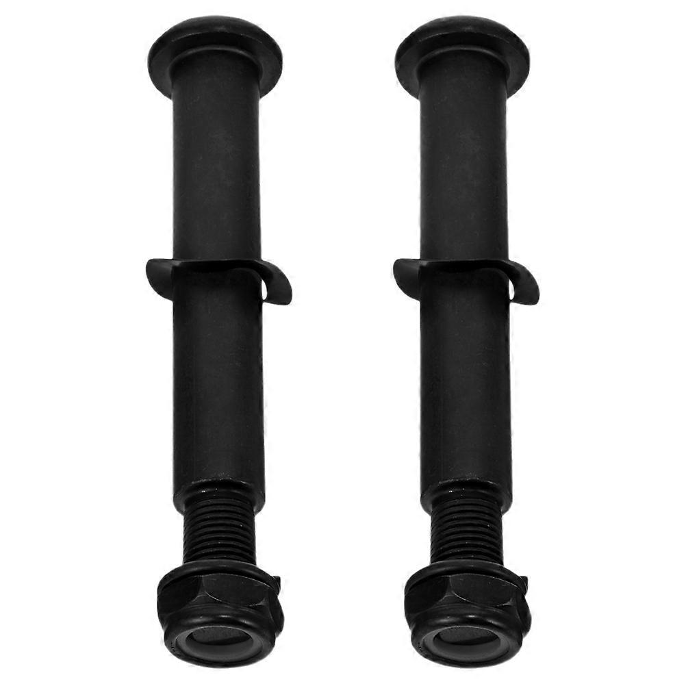 Elliptical Trainer Screw Fixator Sturdy Fixing Exercise Fitness Machine Black 12.00X2.50X2.50CM Rolled Steel 2Pcs