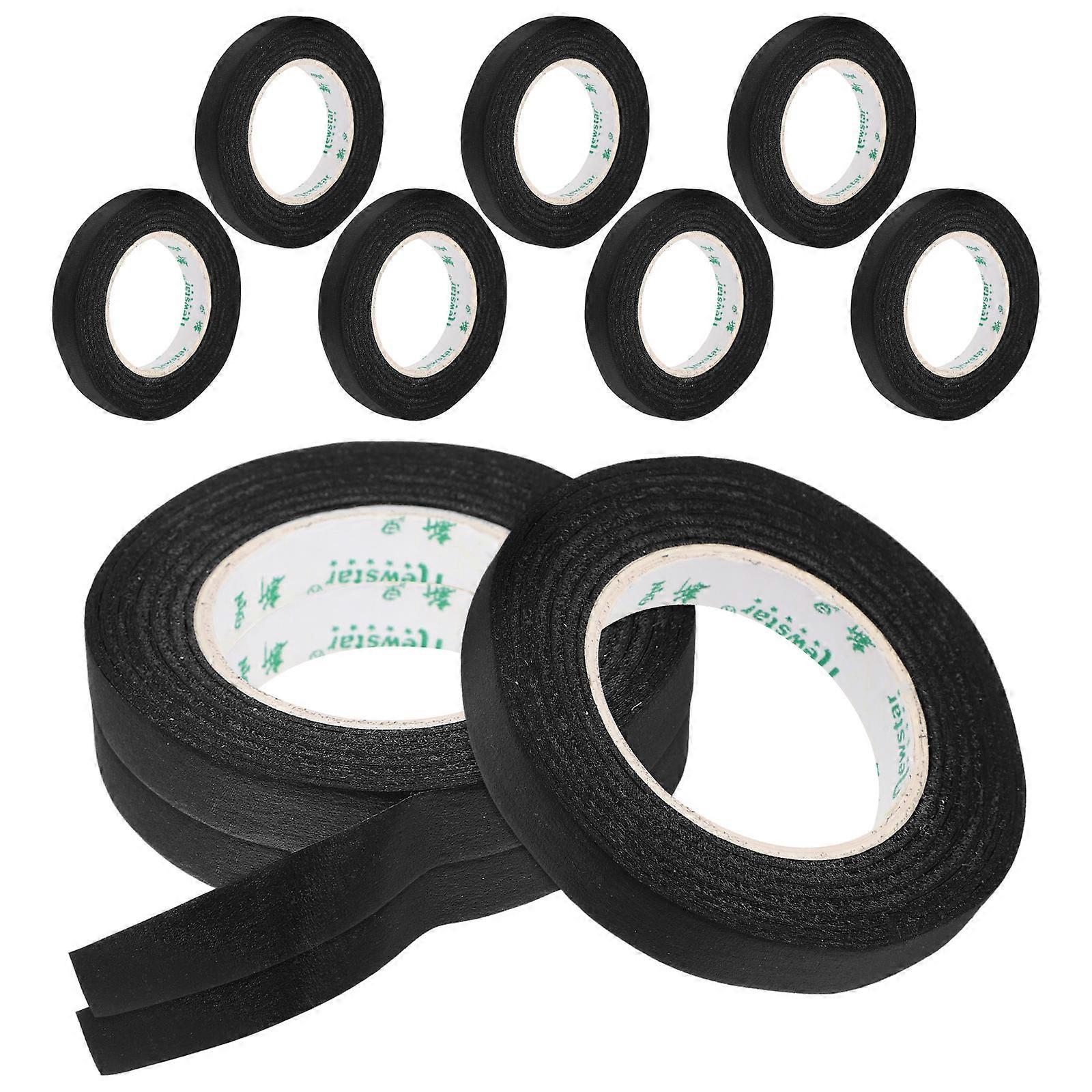 Decorative Tapes Black Washi Tape Set Highlighting For Crafting 1Cm 13M Long 10Rolls