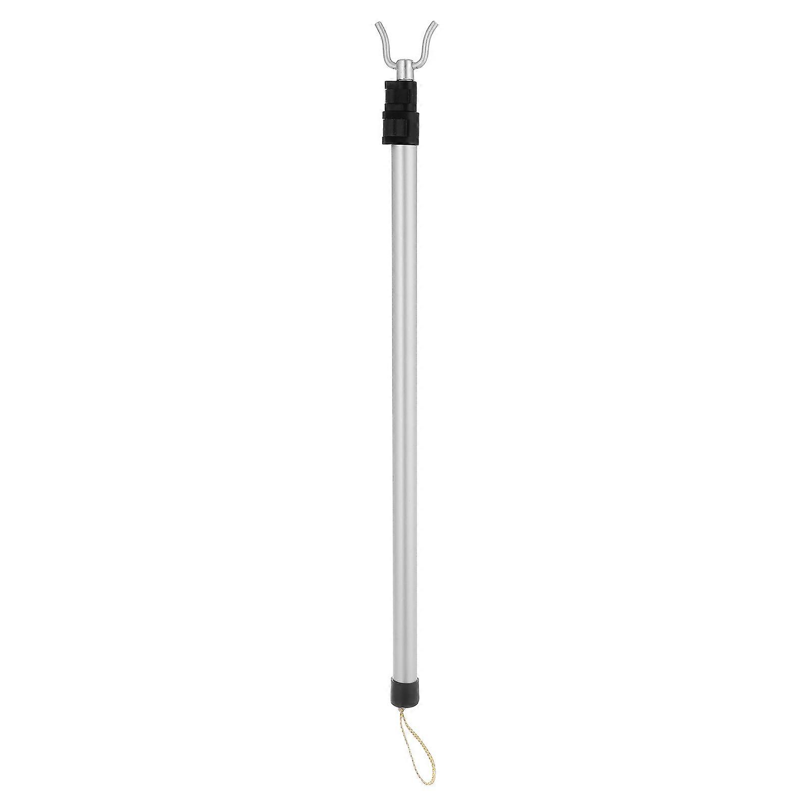 Clothes Rod Retractable Pole Laundry Time Silver 125.00X4.00X2.50CM Retractable 1PC