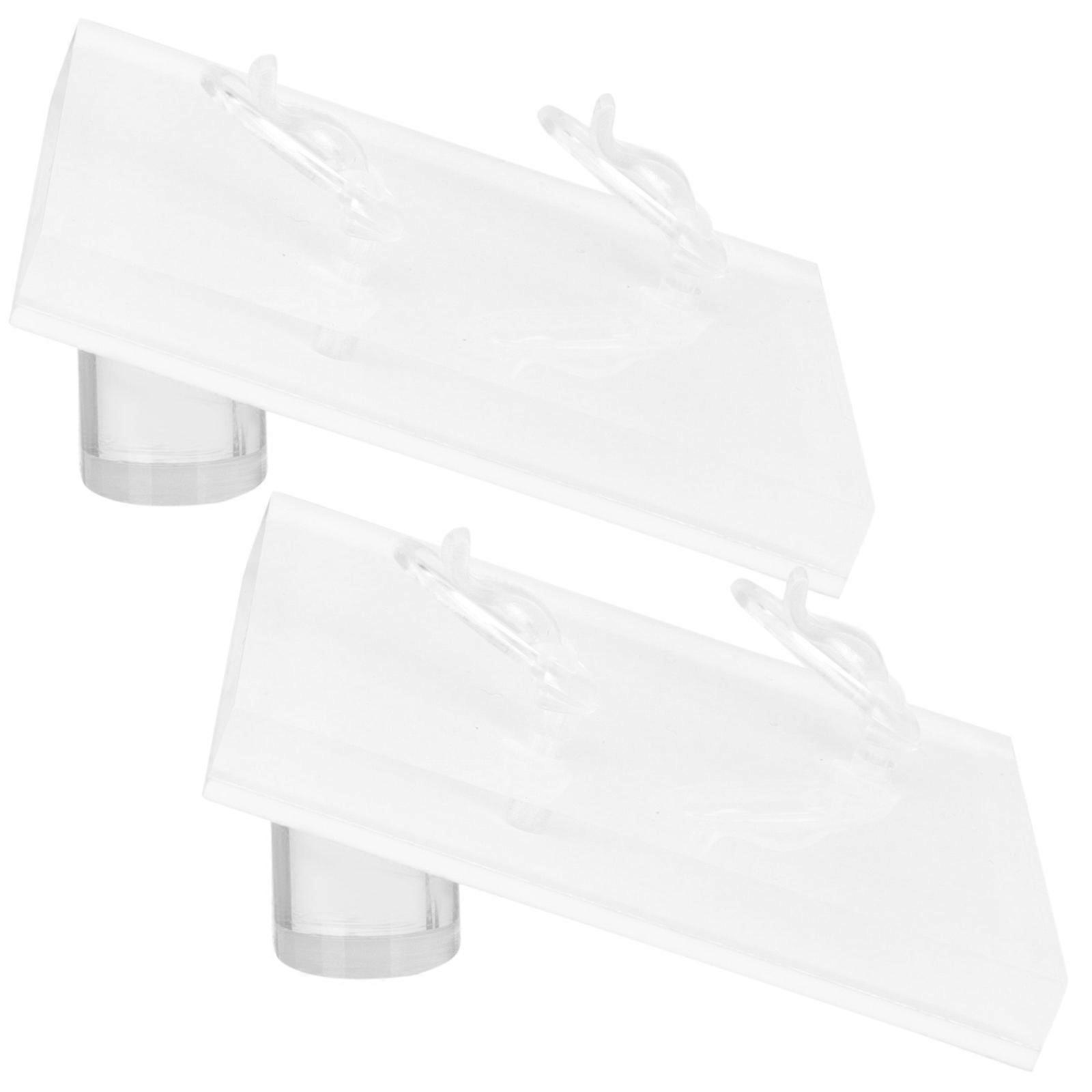 Acrylic Ring Display Stand for Storage Use with 2Pcs Transparent Holders