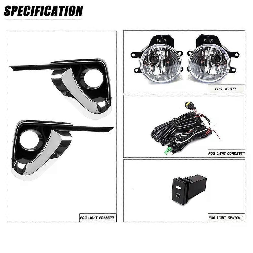 unique For TOYOTA FORTUNER Hilix Sw4 2016 2017 2018 2019 Front Fog Lights Car Styling Spot Light Fog Lamps With Switch - 1 Pair
