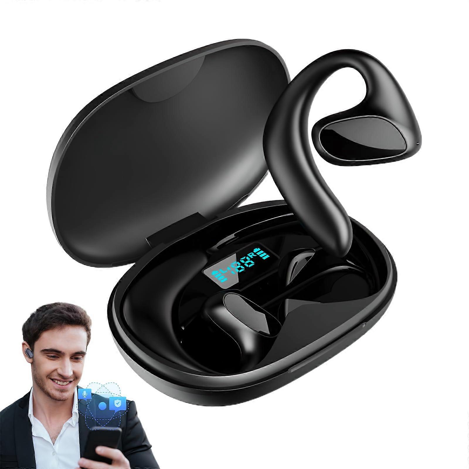AI Translation Wireless Bluetooth Earbuds, Real-Time Two-Way Translator Headphones, 2025 Model, 144 Language Support, Black