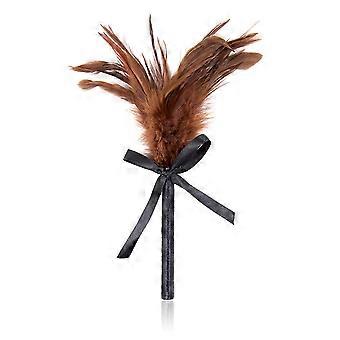 Brown Feather Tickler with Soft Feather