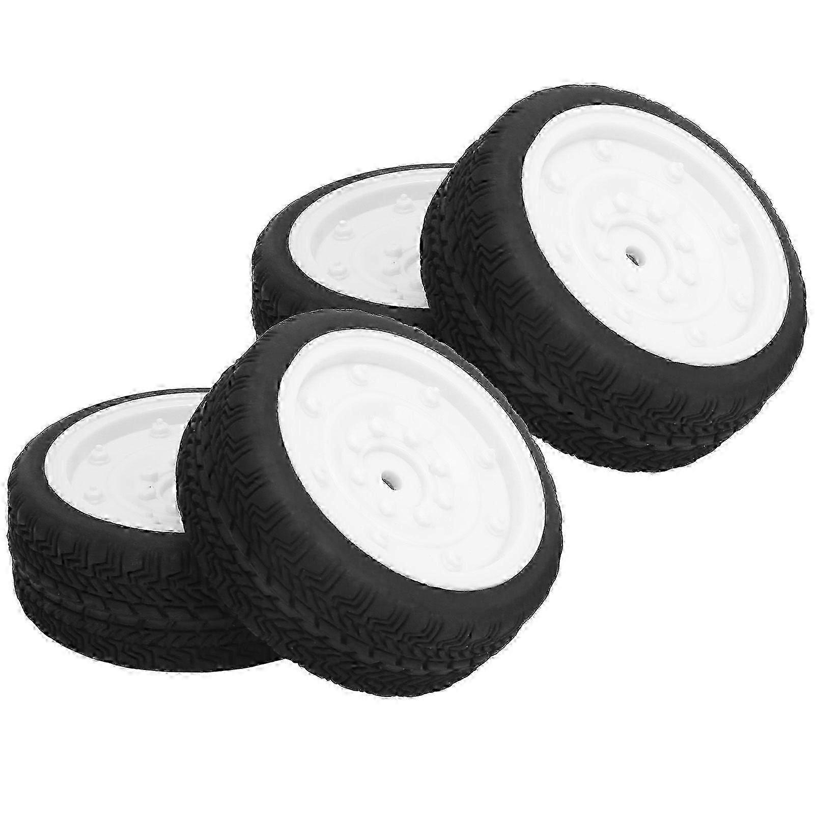 4Pcs 65mm RC Rubber Tire Remote Control Car Accessory Suitable for Certain Brands 1/10