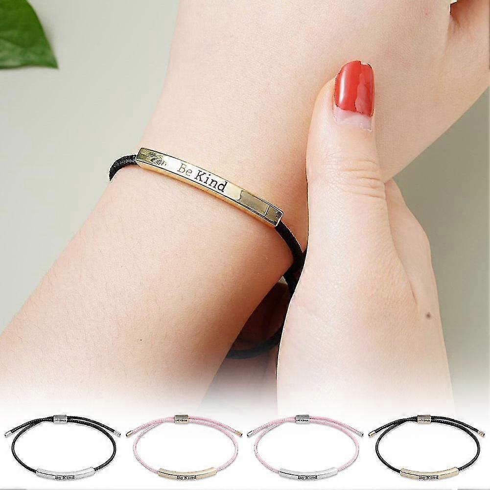 Rustfritt stål buet rørgravert armbånd