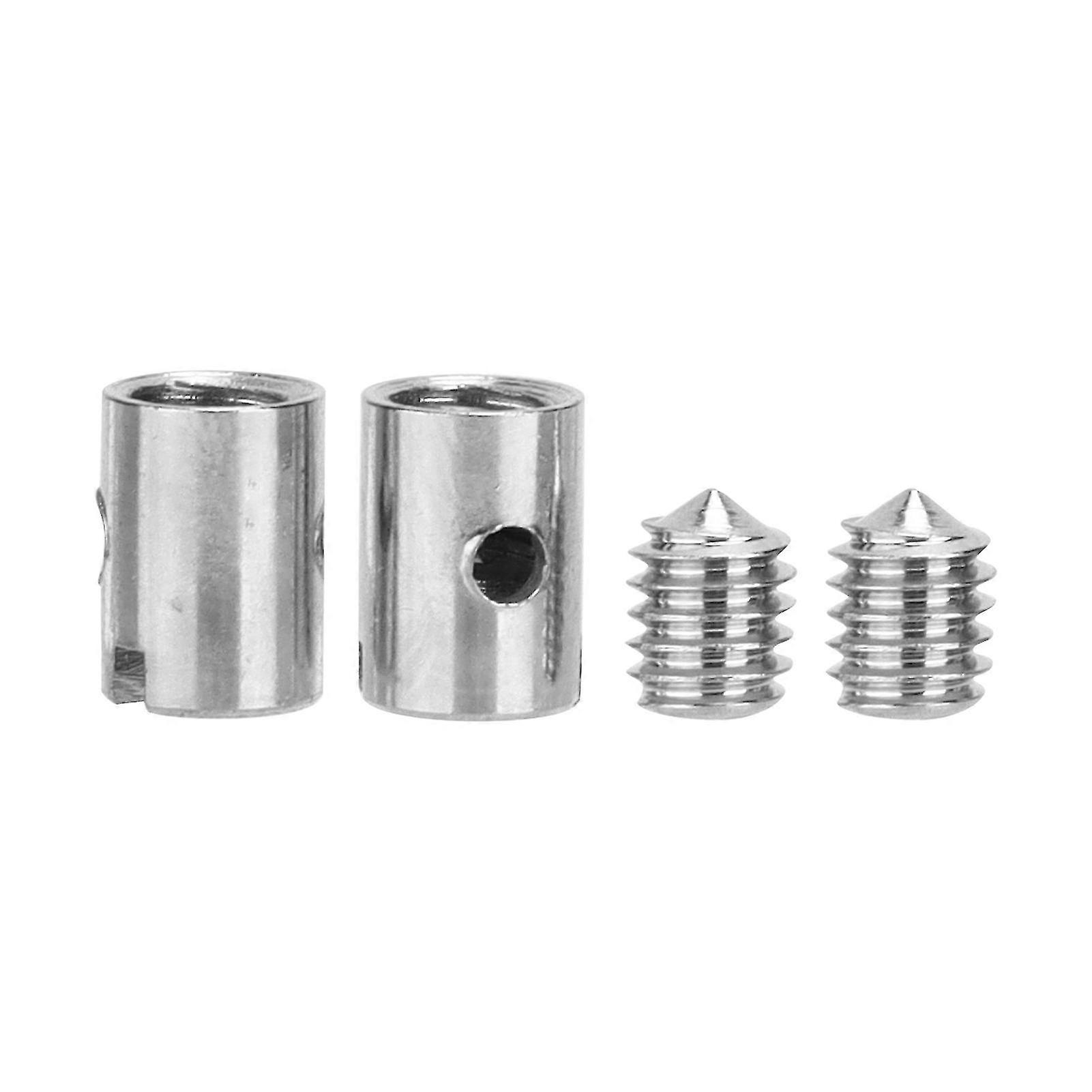 Solderless Nipple 0.2in OD with M4 Screws for Throttle Choke on Motorcycles and Scooter