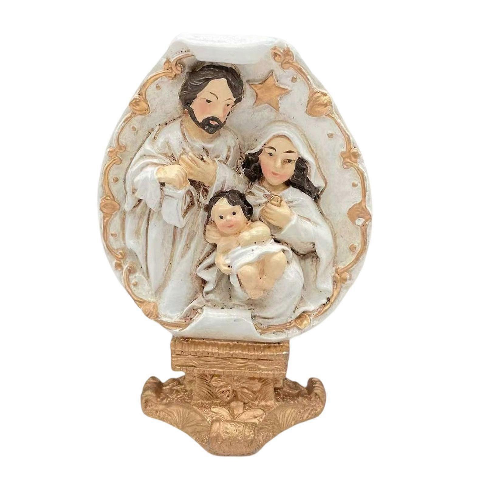 Nativity Scene Figurine Holy Family Nativity Scene for Cabinet Shelf Mantel