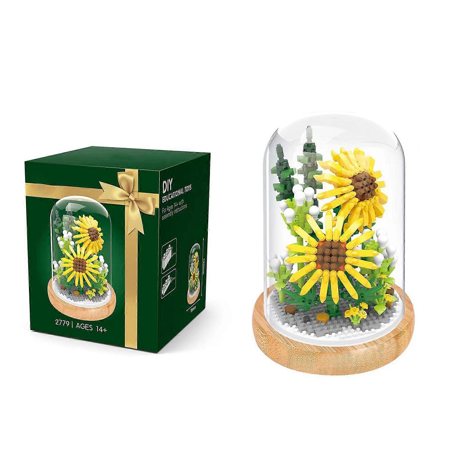 2025 Latest Model  Plant Building Blocks Miniature DIY Building Blocks Bouquet