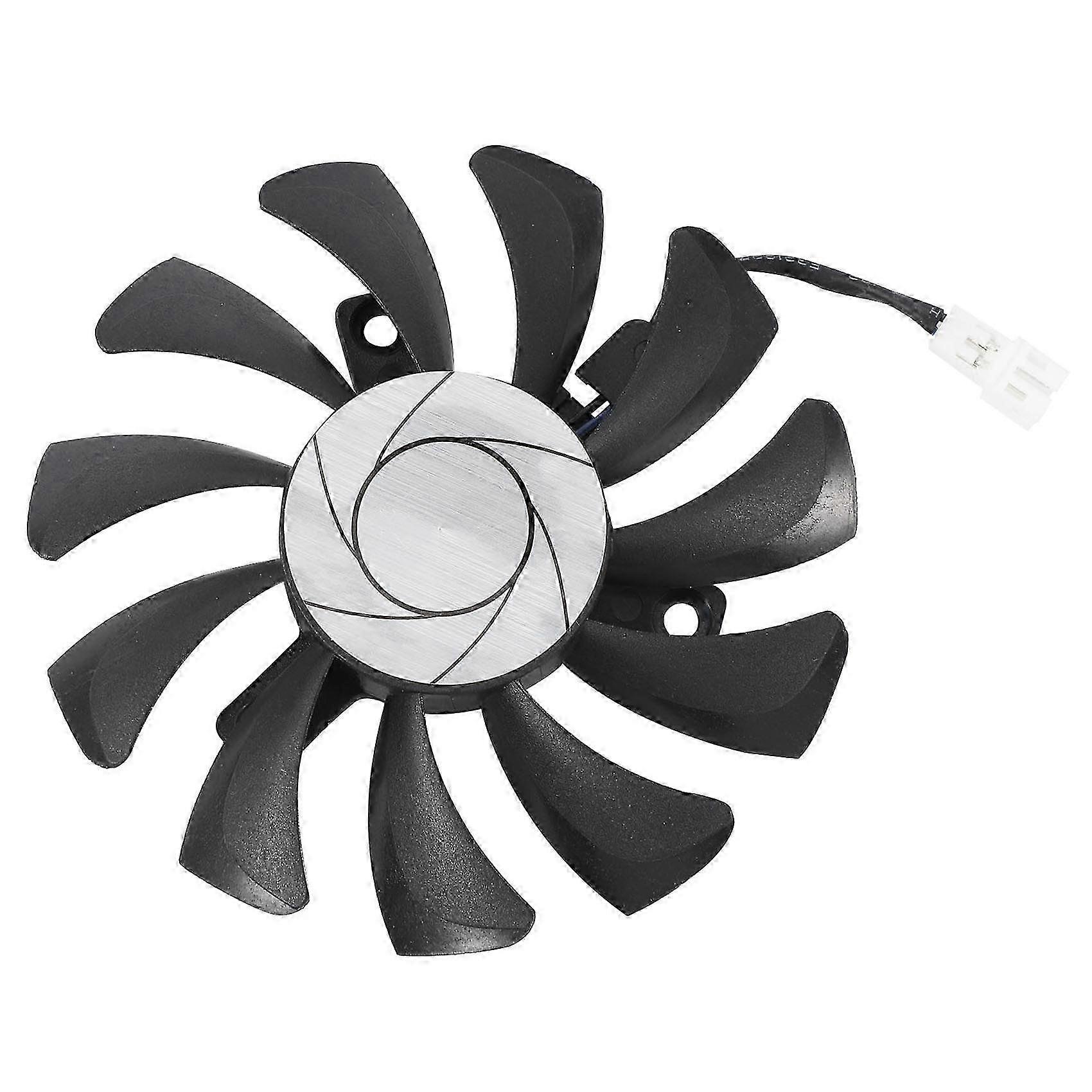HA8010H12F-Z 75MM 2-pins GTX1050Ti GPU dubbele ventilator voor Geforce GTX 1050Ti GTX-1050-Ti-4GT-OC (1 stuk)