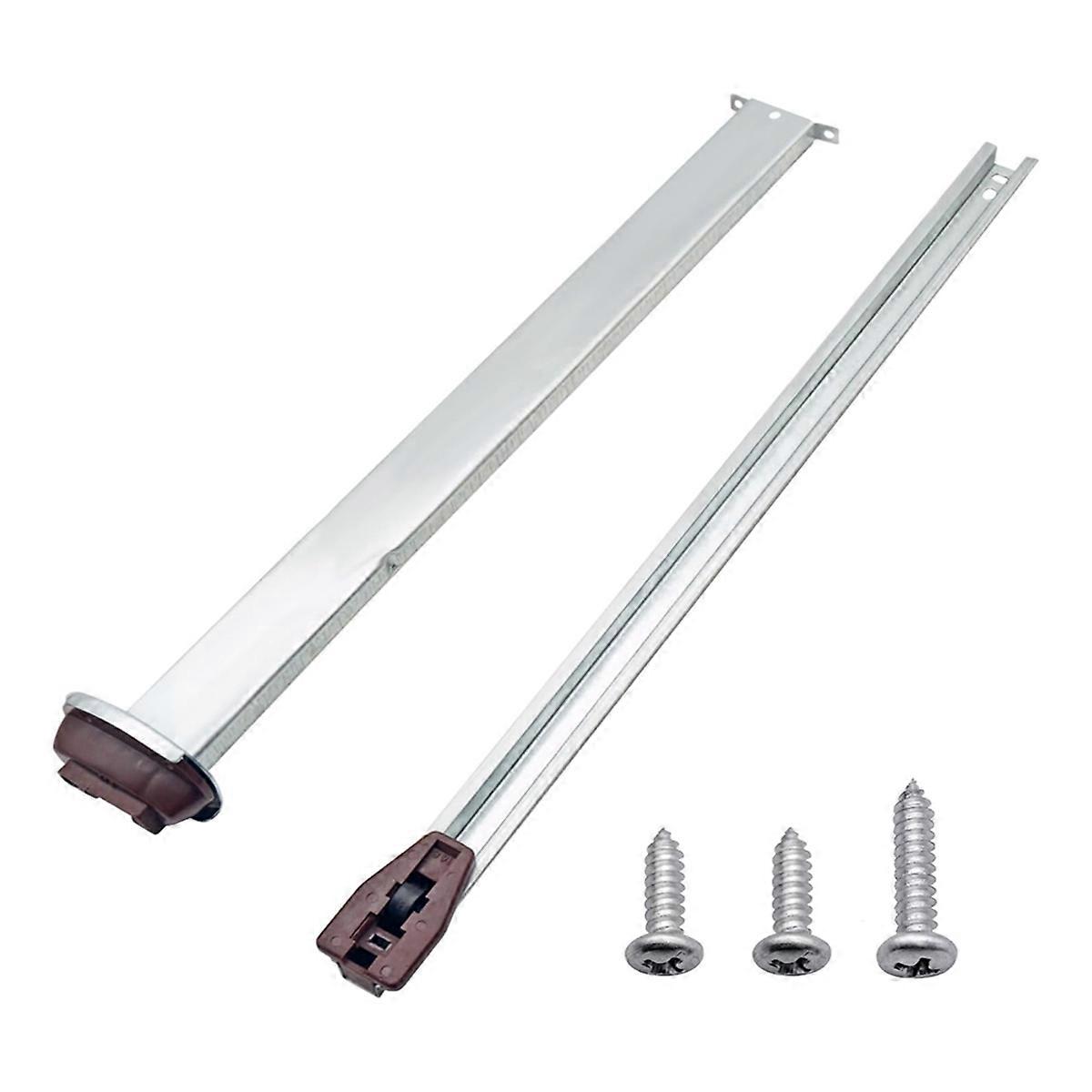 Metal Drawer Slide Replacement for Various Dressers and Nightstands, Drawer Track and Rail Kit with Metal Support Plate