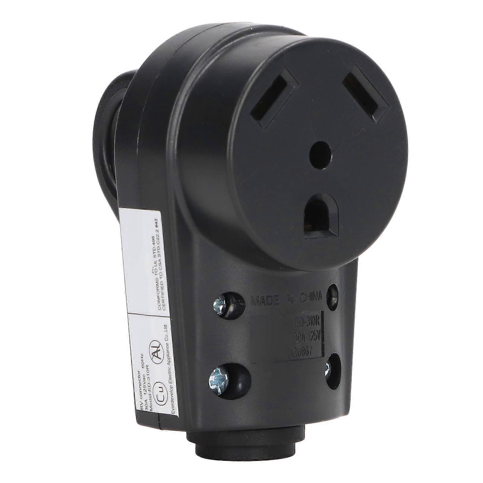RV أنثى التوصيل 30 AMP الموصلية الجيدة هيكل مستقر RV وعاء مع مقبض مريح