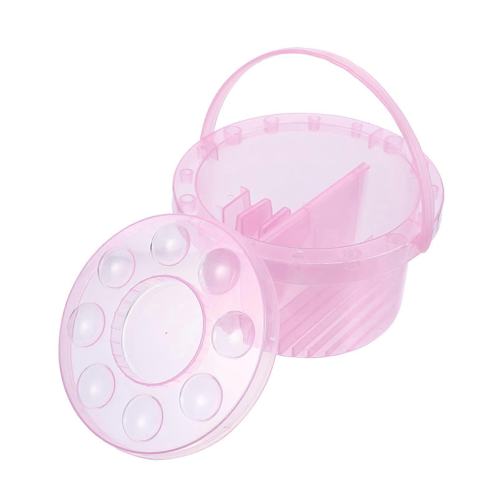 Painters Cup with Brush Rest and Painting Pallet Plastic Material for Children 1Set