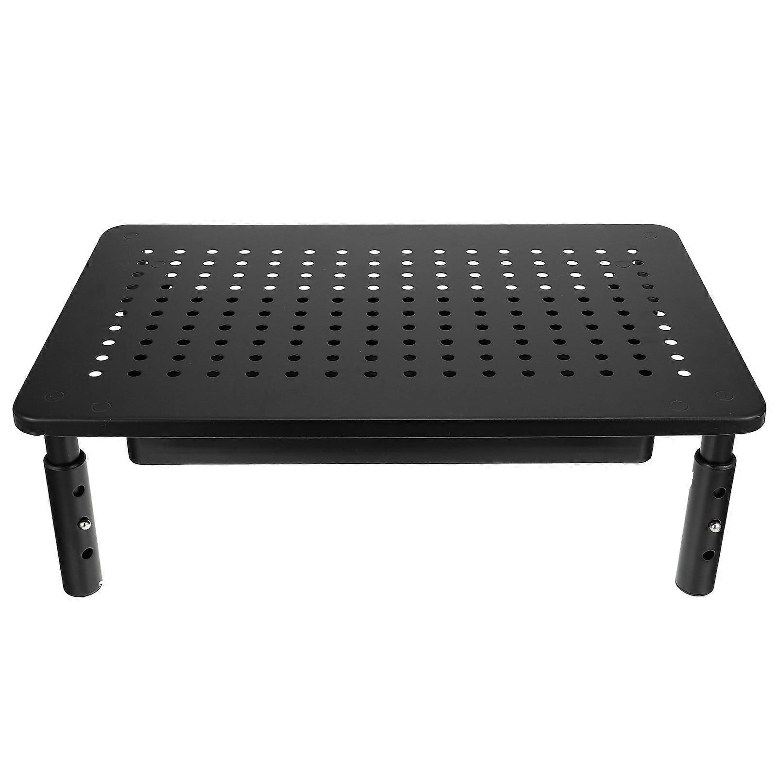 Computer Elevated Rack Heat Dissipation Computer Monitor Riser Rack Ergonomic Support For Home Use Rectangular 37X23.5Cm 1Pcs