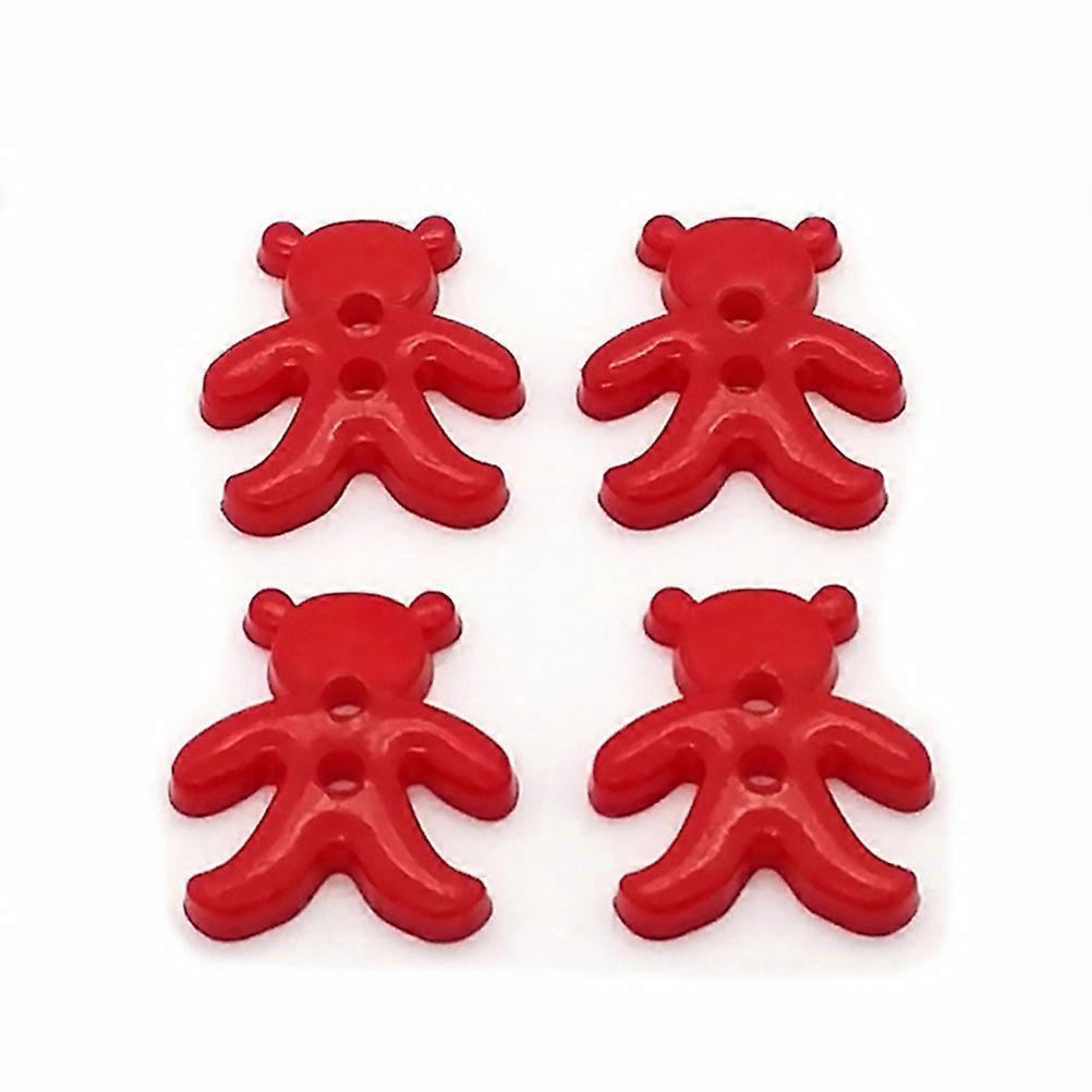 Sewing Accessories Bear Shape Buttons Kids Diy Handcraft Accessary Plastic 1.5X1.3CM For Making 300Pcs