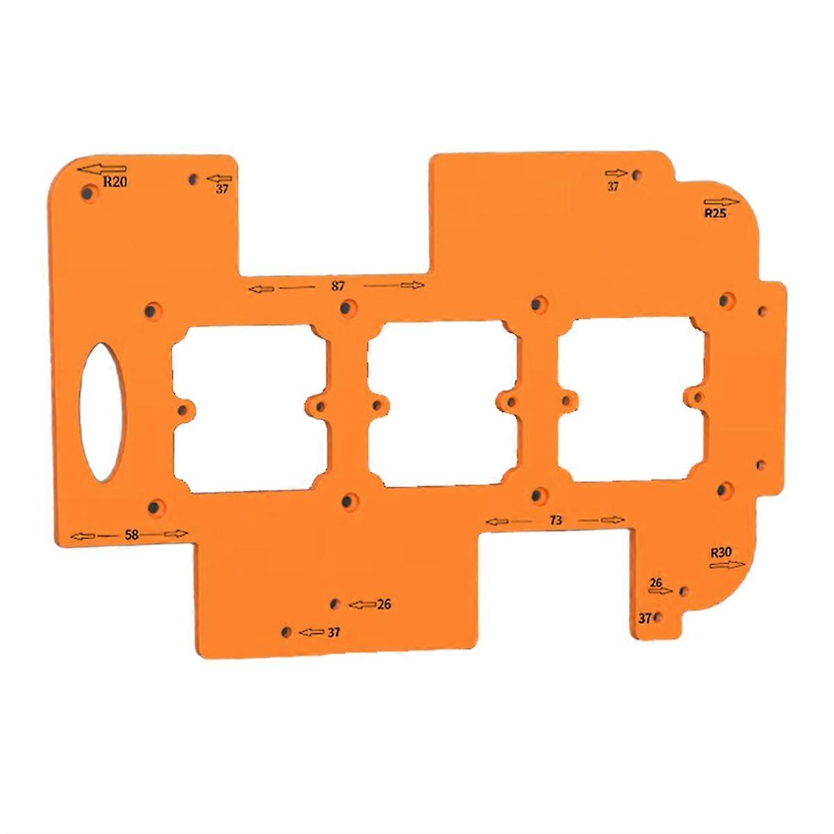 Arc Radius Trimming Wardrobe Embedded No Handle Slotting Switching Socket Drilling Hole Locator Open