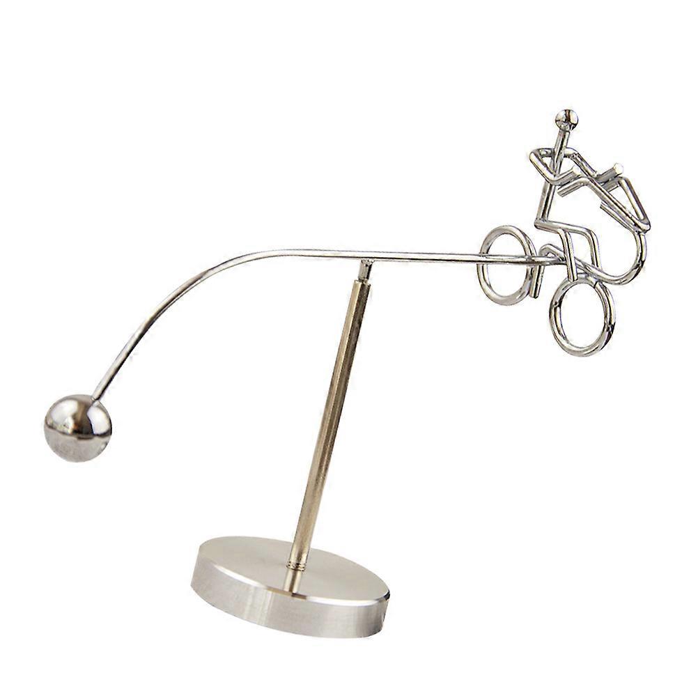 Silver Metal Balance Ball Toy for Decoration Great for Home Office or Party 6 5 Inch