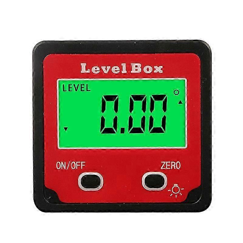 XHX Digital Inclinometer, , LCD and Backlight, Basic Magnetic, with Battery, No Screwdriver Needed, Digital Angle Protractor for Carpentry, Building