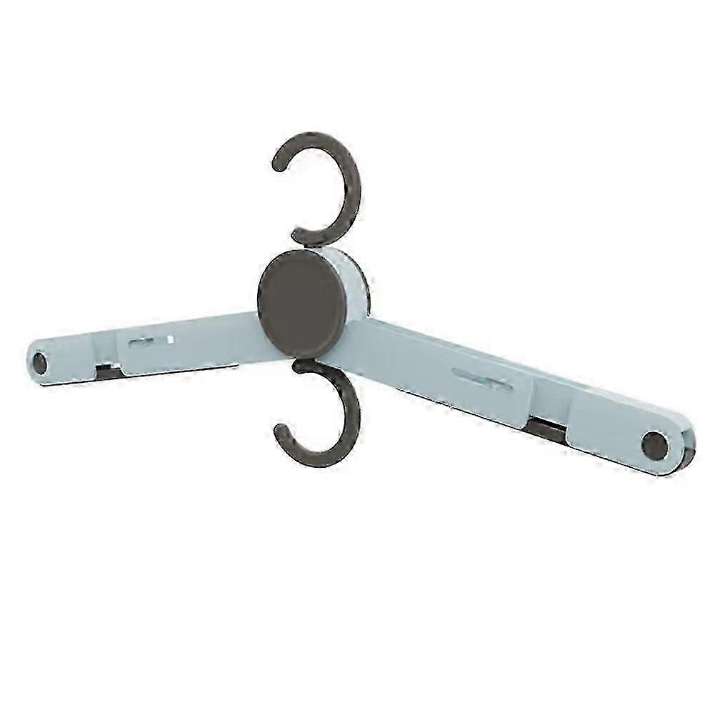 Portable Folding Clothes Hanger with Clips, Multi-Functional Drying Rack for Clothes and Shoes