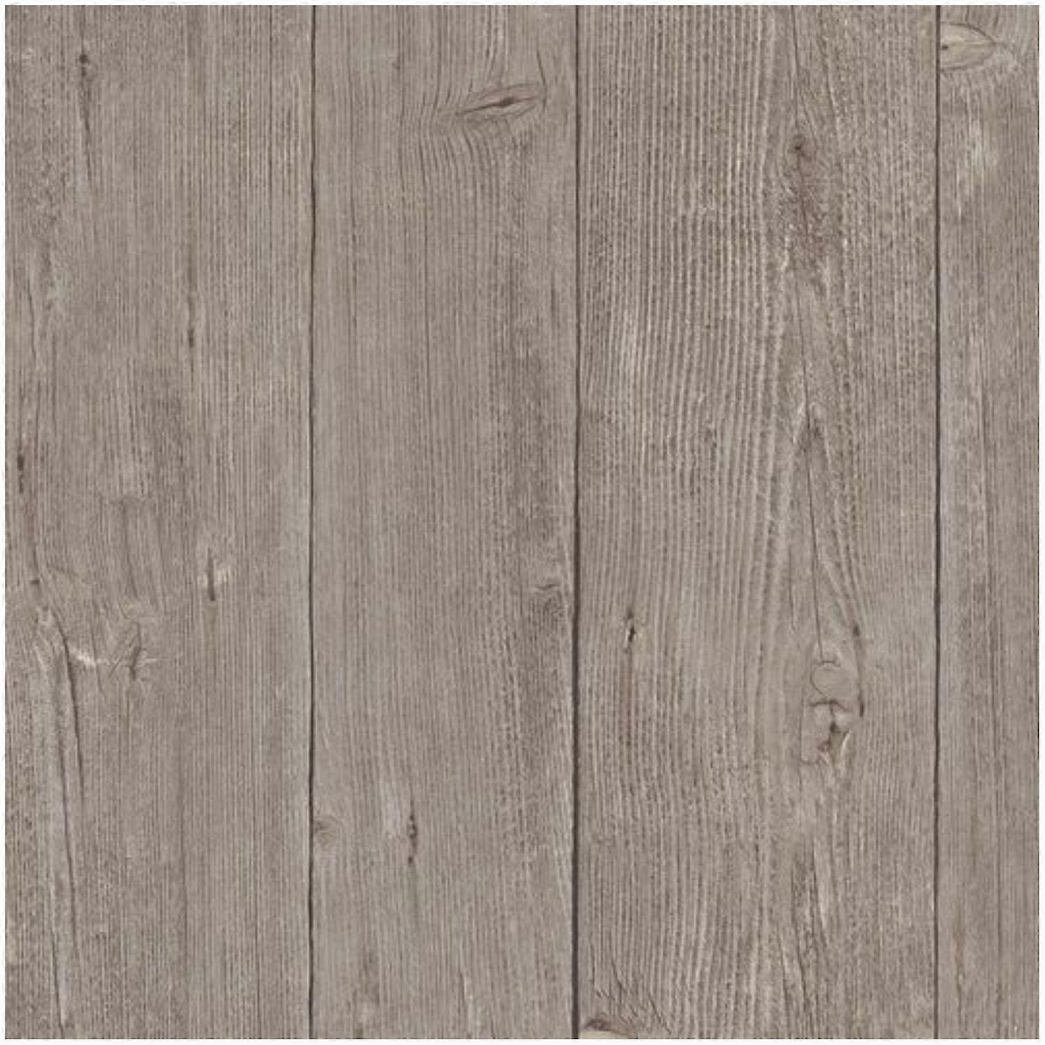 Erismann Vertical Wood Planks Brown Wallpaper