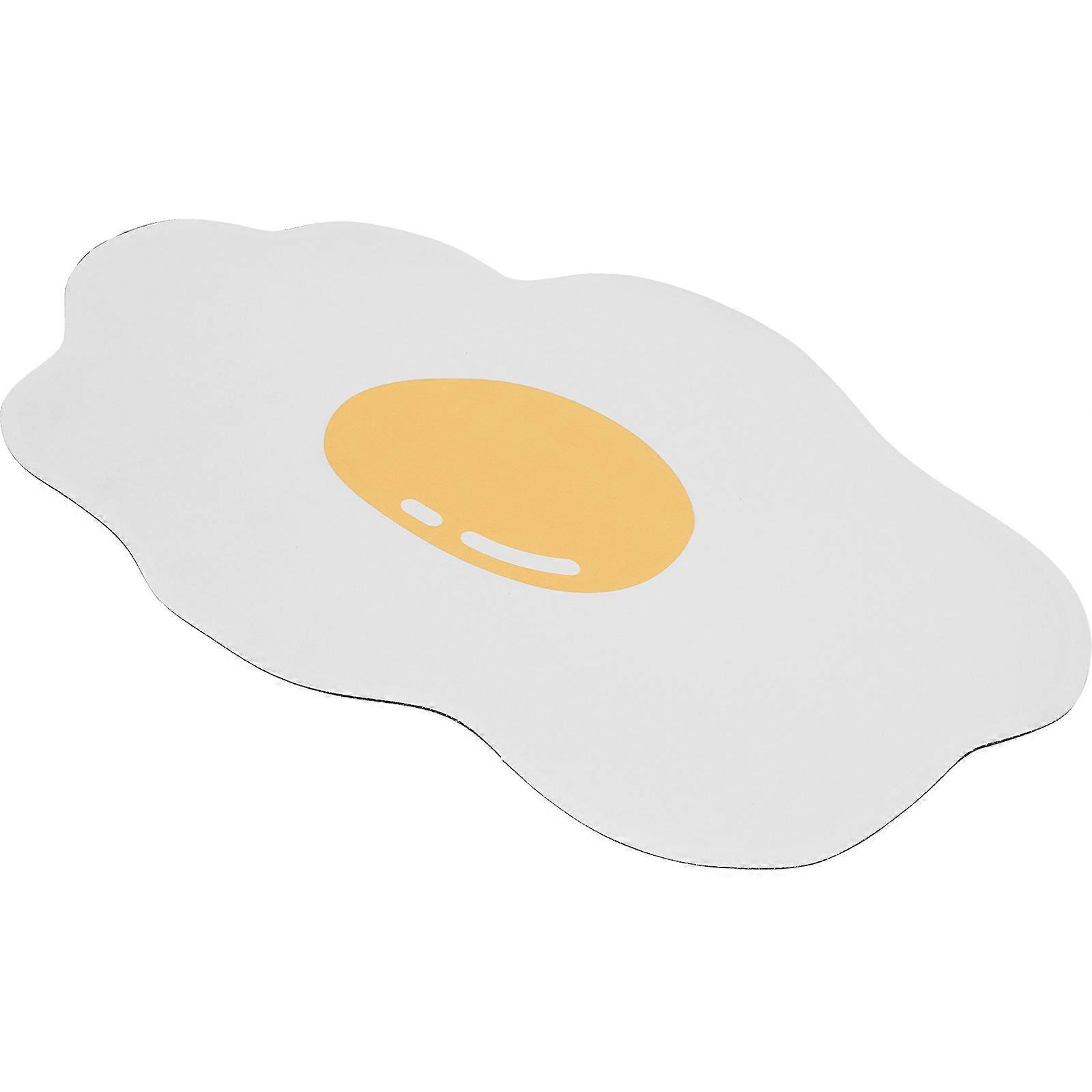 Omelette Shaped Non Slip Bathroom Mat Water Absorbing Floor Pad Quick Drying Diatomite Carpet for Use Comfortable Touch Kitchen Bedroom Decor