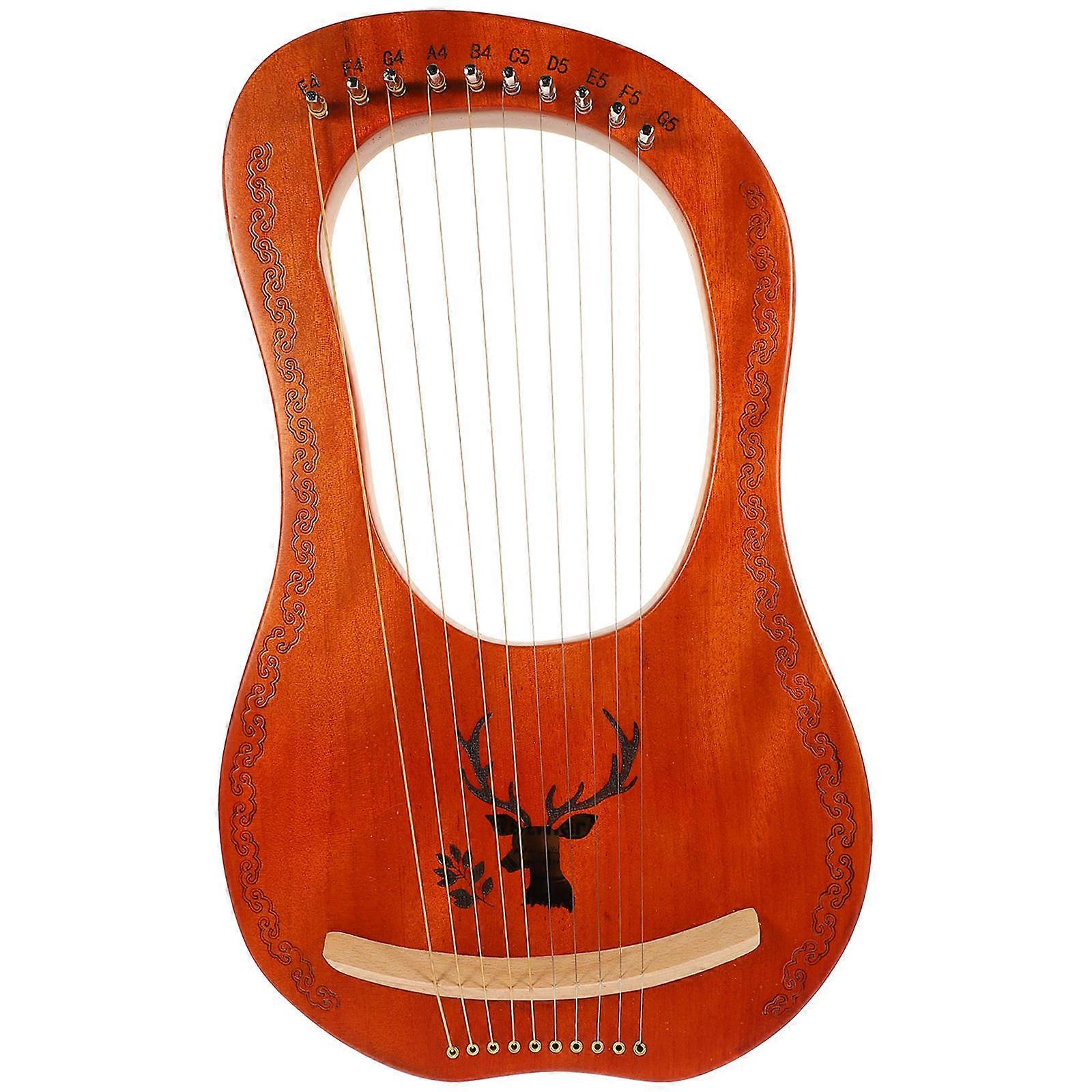 Delicate Harp Lyre Harp Small Harp String Instrument For Music Practice Beginners 1 Set