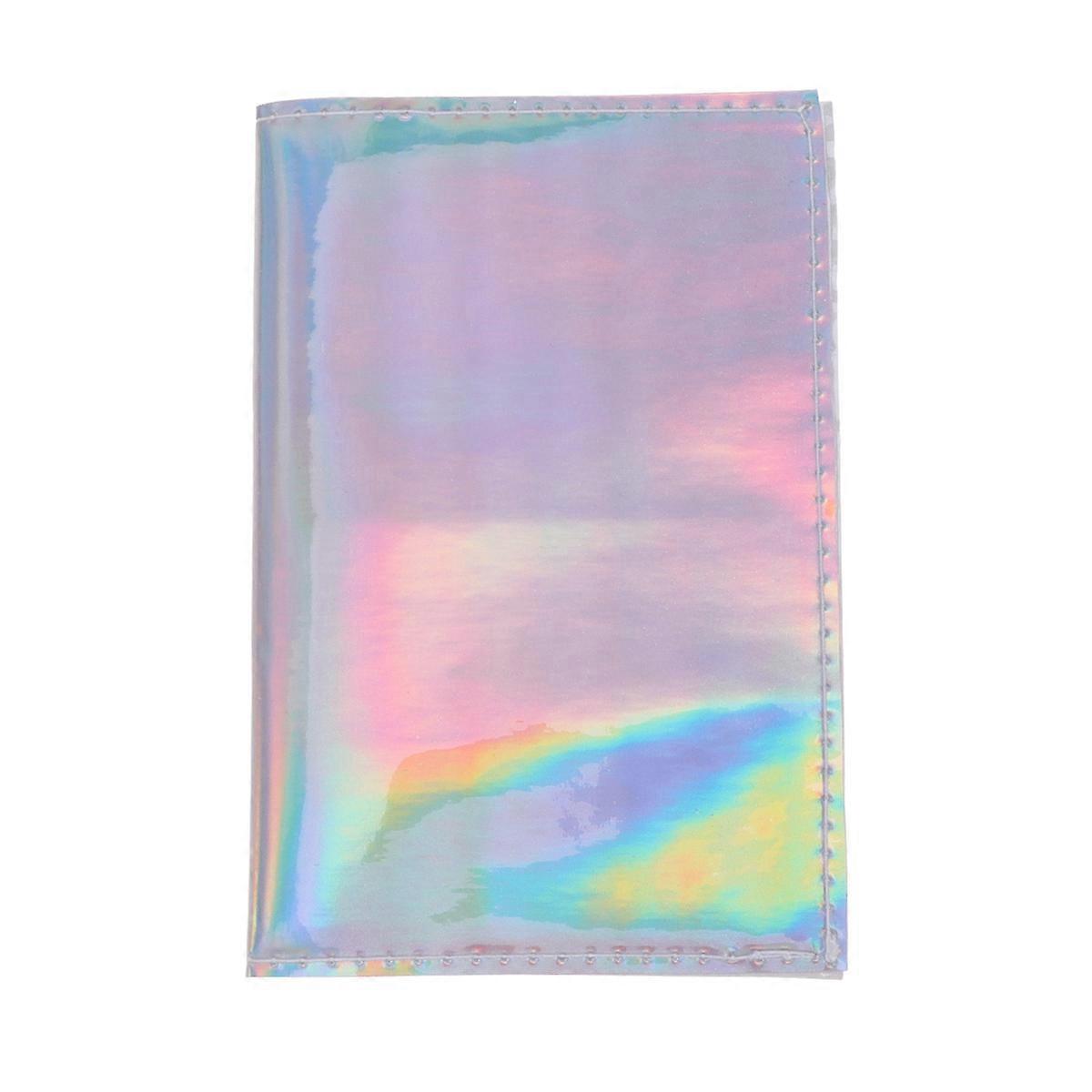Silver Passport Holder Made of PU for Travel with MultiFunction and Secure Storage 1PC