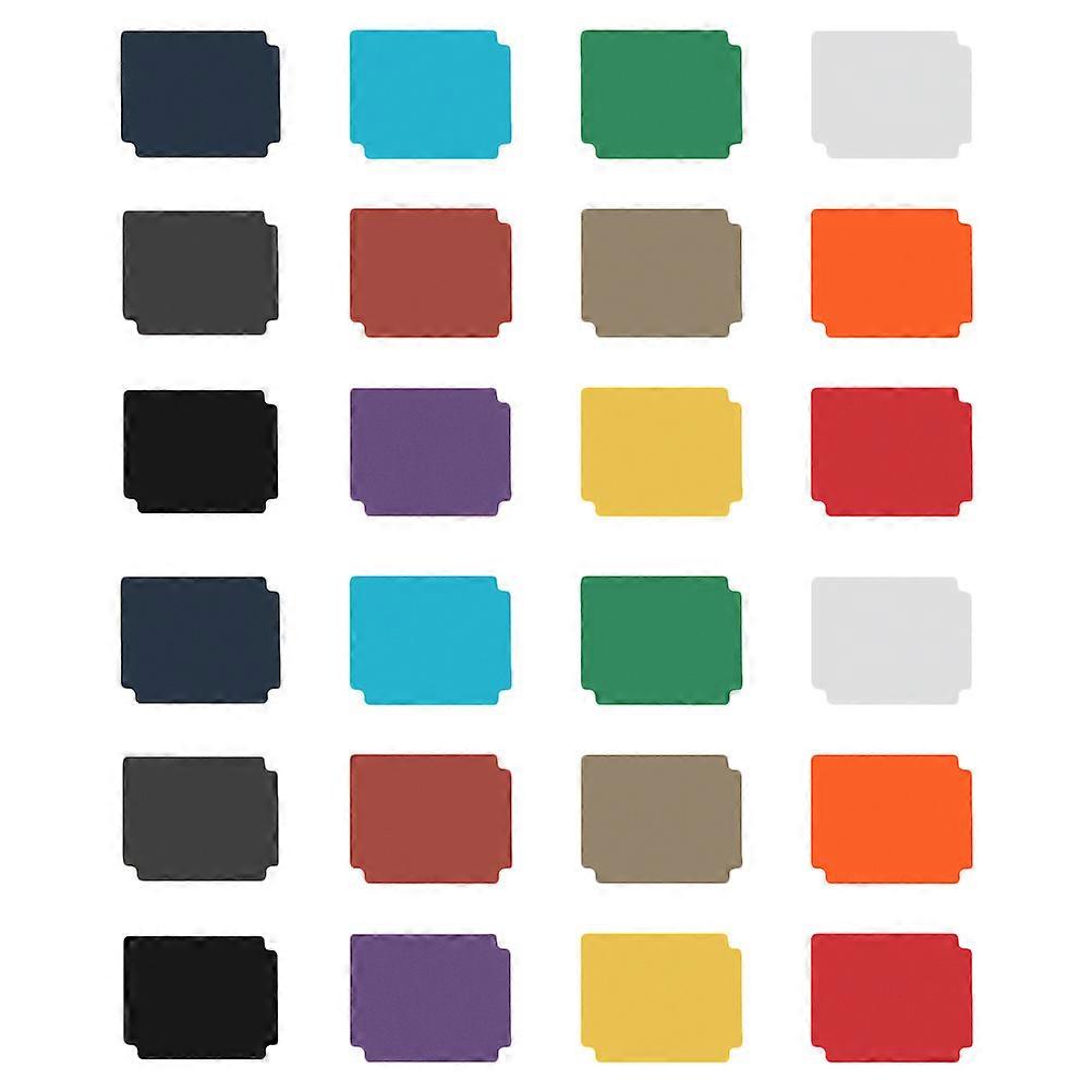 Assorted Color Card Dividers for Kids Made of Durable PP Material 24 Pieces Frosted Plastic Storage