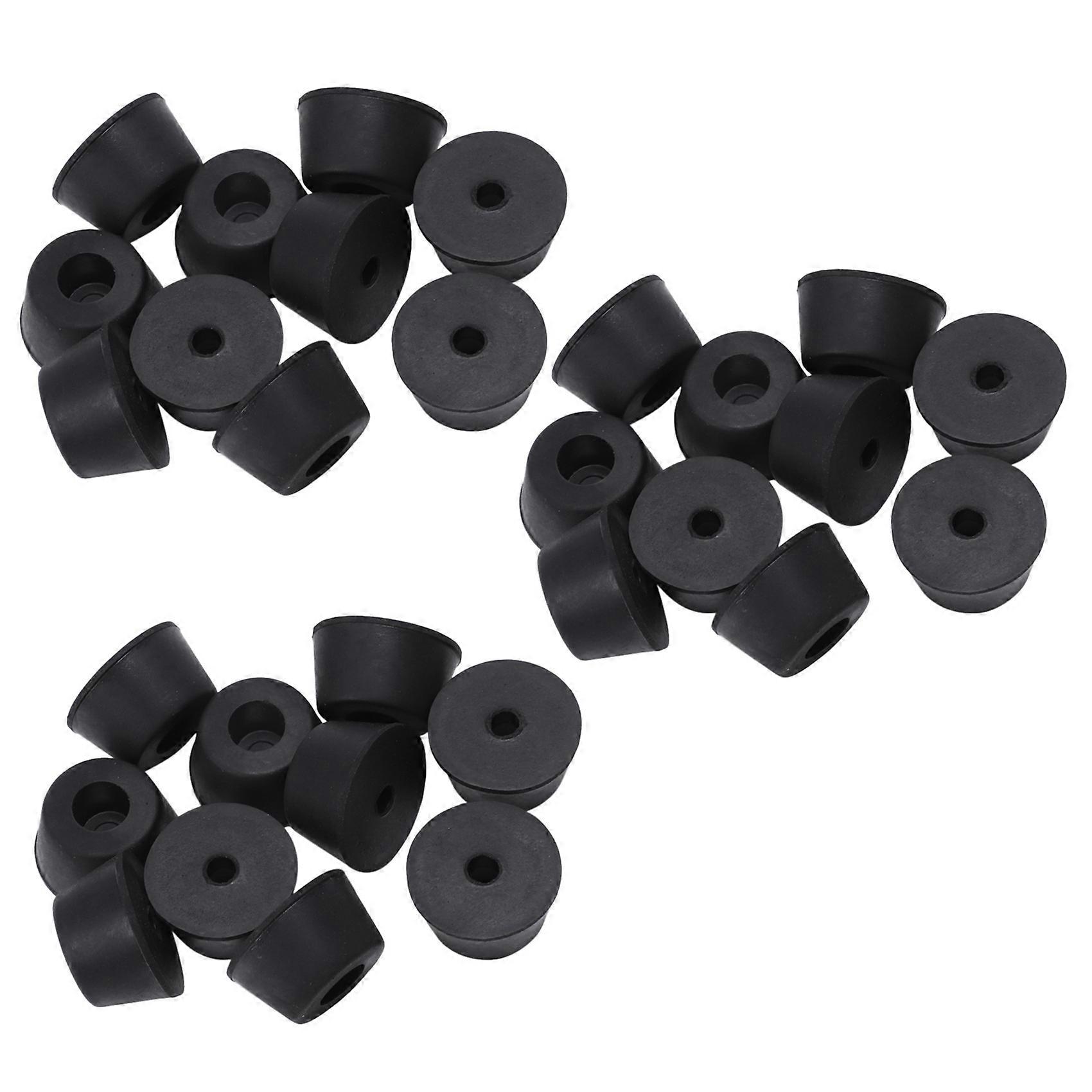 30 Pcs 21 x 12 mm Conical Recessed Foot Feet Rubber Buffer Material: Rubber