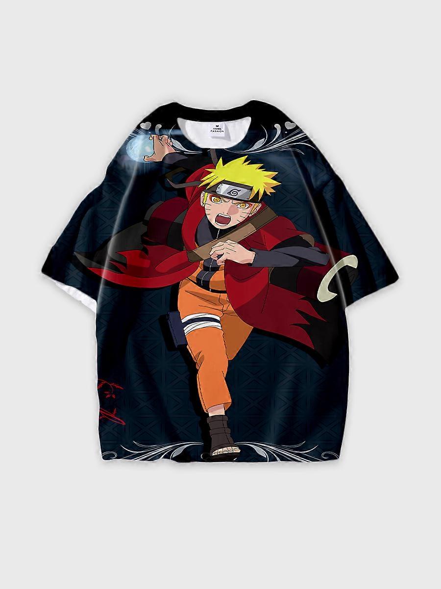 T-shirt round neck Role Pattern loose short sleeve C2161