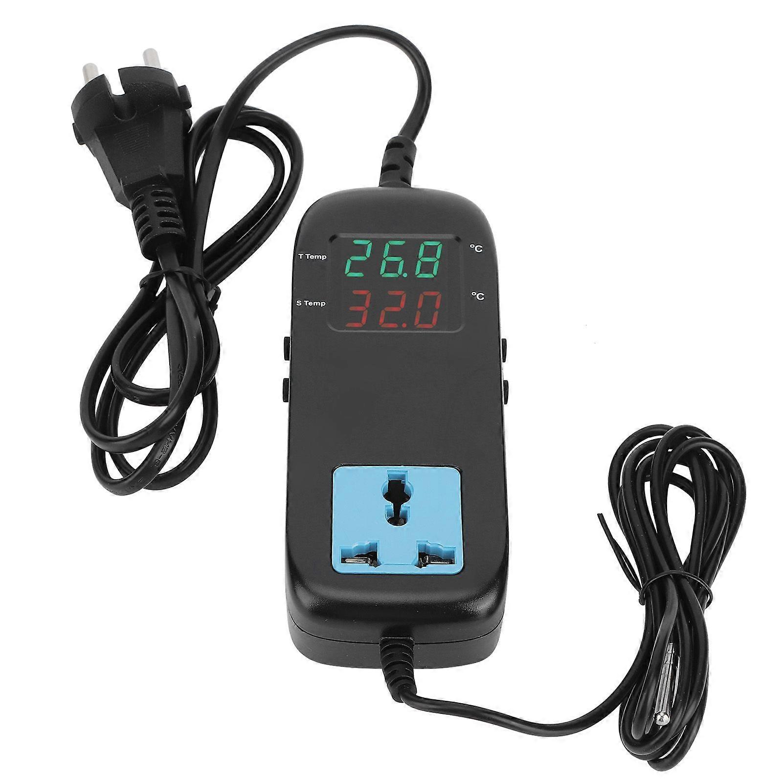 Incubator Thermostat Electronic Heating Thermostat Digital Temperature Controller EU 90V~250V