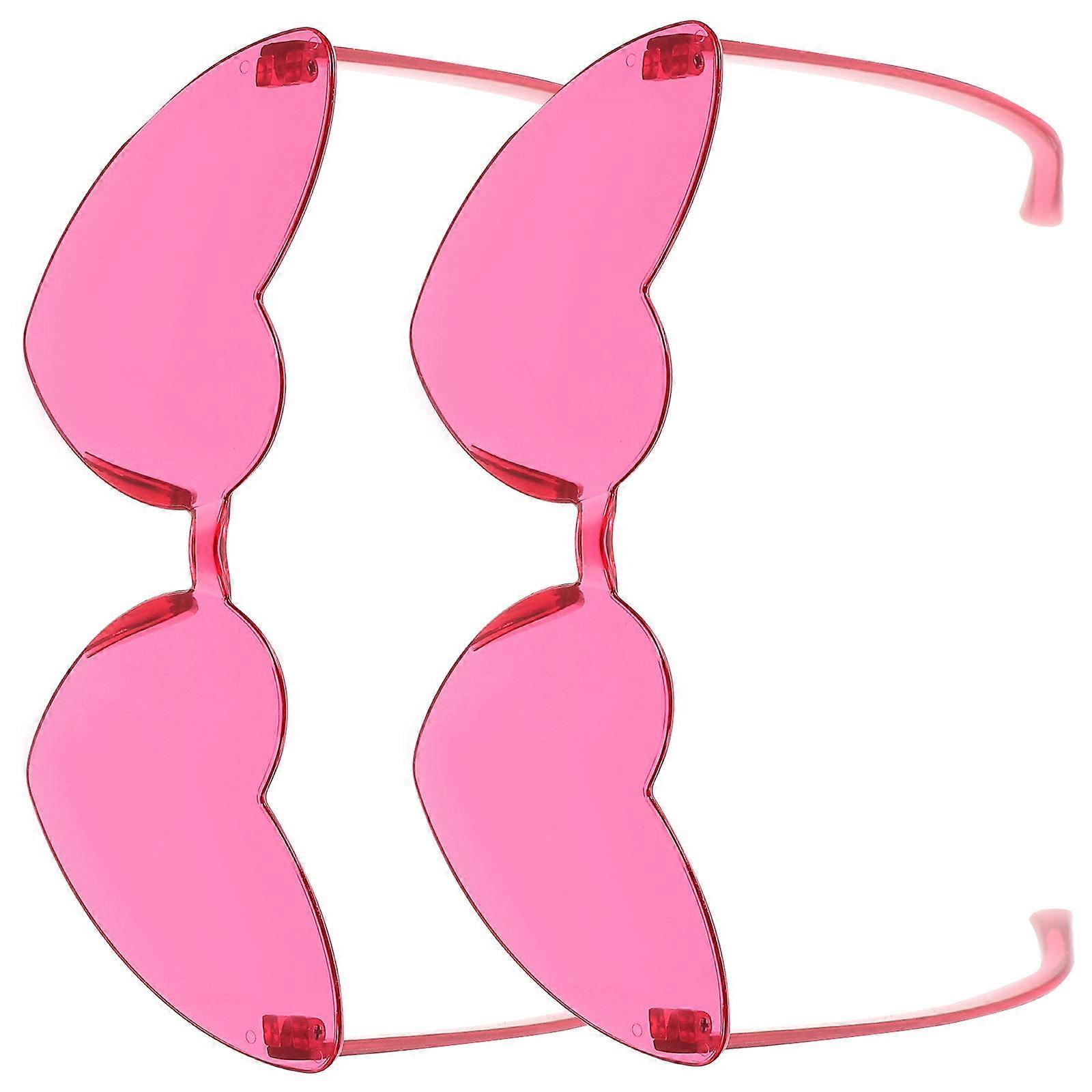 Heart Shaped Rimless Sunglasses for Parties, Birthdays, Weddings, and Festivals – Fun & Fashionable Outdoor Eyewear
